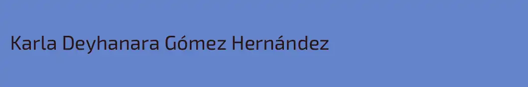 Karla Deyhanara Gómez Hernández